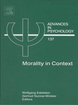 cover image of Morality in Context